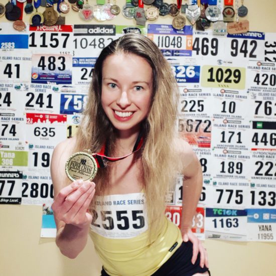 Wall of Medals and Race bibs