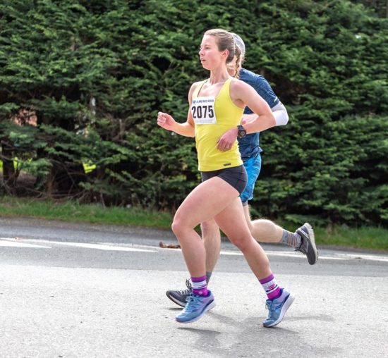 Running with Peter at the Sooke River 10k.