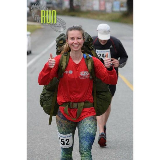 Rucking the Sooke River 10k in 2017