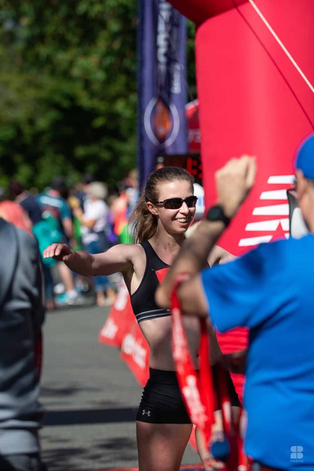 Oak Bay Half Marathon Finish