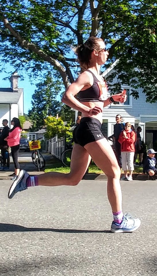 Oak Bay Half Marathon Final stretch