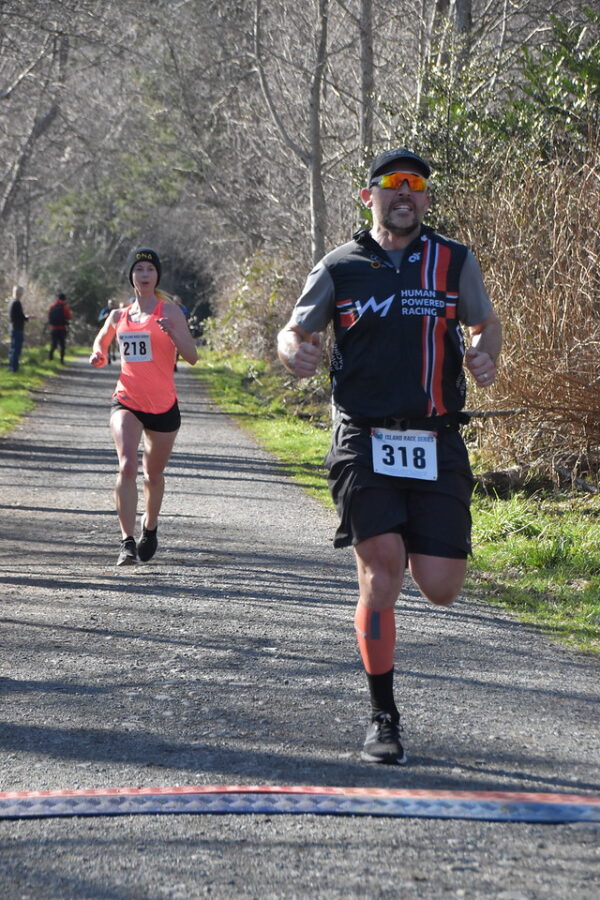 Yes, he passed me right in front of the finish line. Photo by Joseph Camilleri.