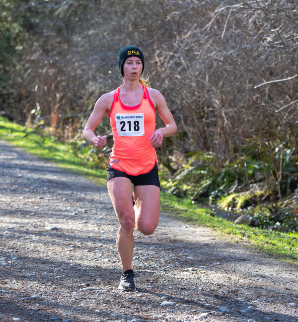 Hatley Castle 8k, the final straight stretch. Photo by Lois DeEll